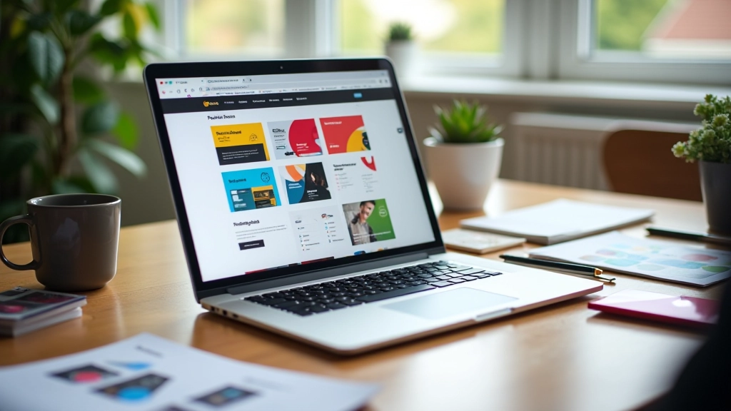 Ejemplo ilustrativo de portfolios web para diseñadores